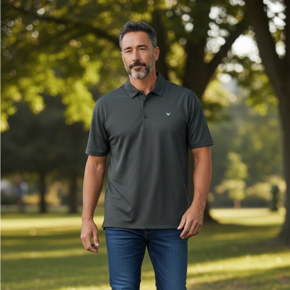 Callaway Polo Shirt Men's Size Large Opti Dri Short Sleeve Golf Polo Pre-Loved - Picture 5 of 7